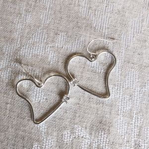 Silver Heart Earrings